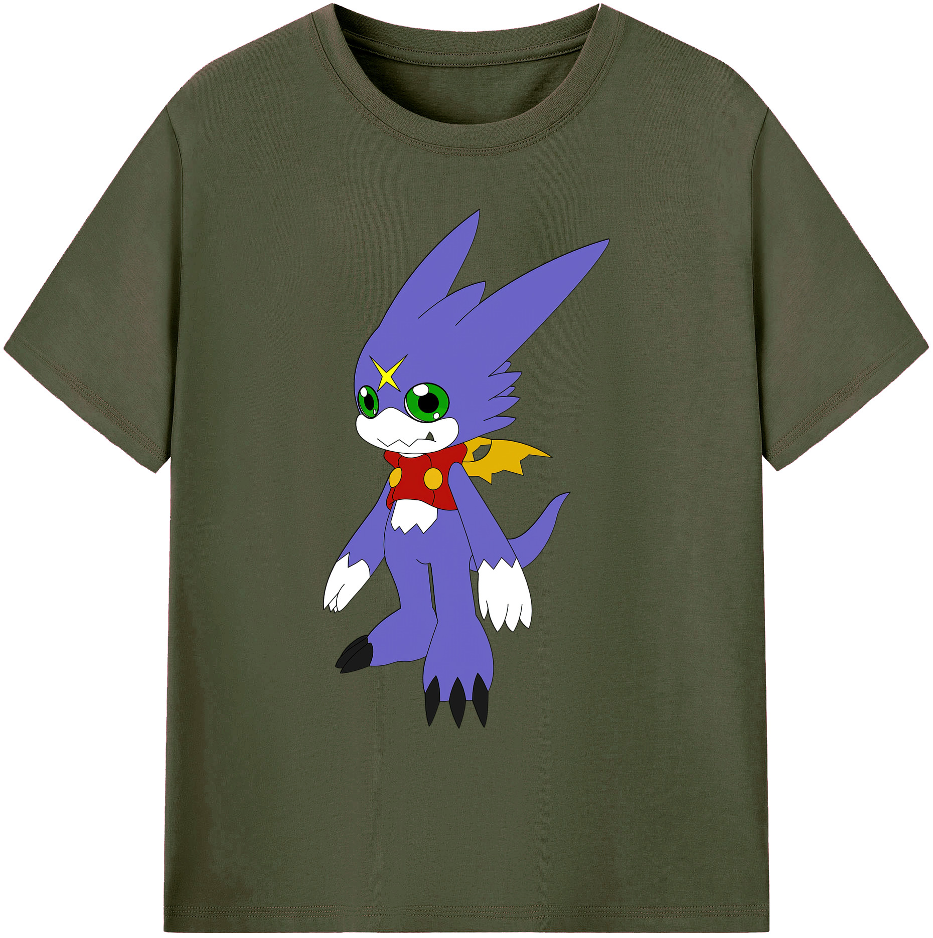 （画像用） Digimon デジタルモンスター/デジモン 綿100％ メンズ半袖Tシャツ｜肌触りやわらか＆通気性